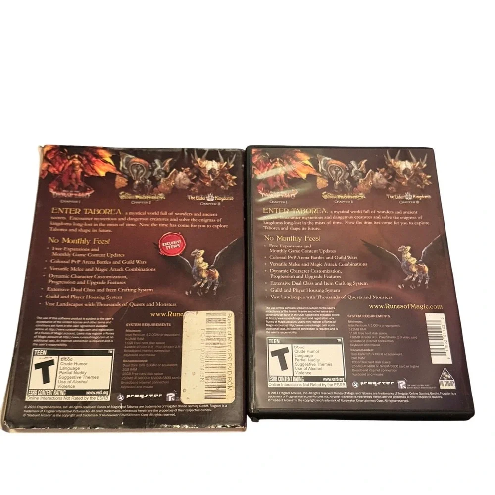 Frogster Runes of Magic Exclusive Retail‎ Collection PC Game Fantasy MMORPG